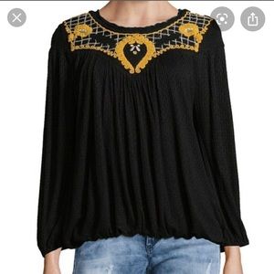 Free People Begonia Peasant blouse